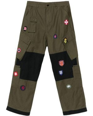 BBCICECREAM Patch Embellished Cargo Trousers - Grey