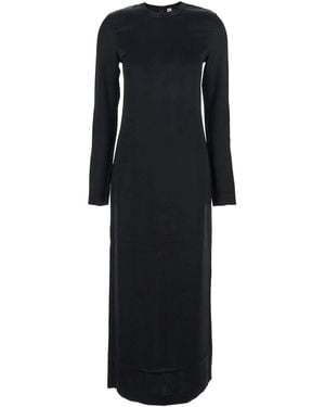 TOTEME Long Dress Lugo Viscose - Black