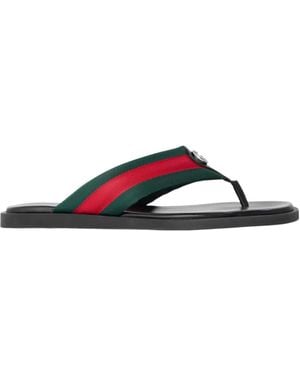 Gucci Logo Flip-Flops - Multicolor