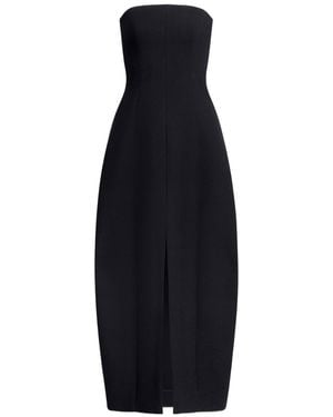 Alaïa Strapless Round Midi Dress - Blue