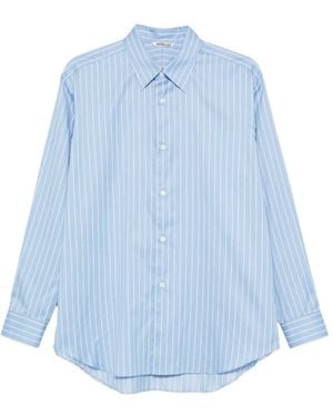 AURALEE Striped Shirt - Blue