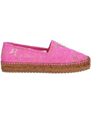 Dolce & Gabbana Solid Color Espadrilles - Pink