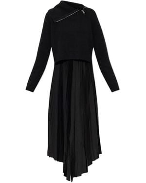 AllSaints Jax Two-Piece Pleated Dress - Black