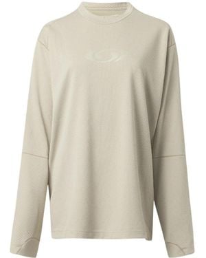 MM6 MAISON MARGIELA X SALOMON Logo-Print Long-Sleeve Jumper - White