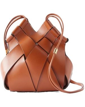 Ulla Johnson Woven Leather Shoulder Bag - Brown
