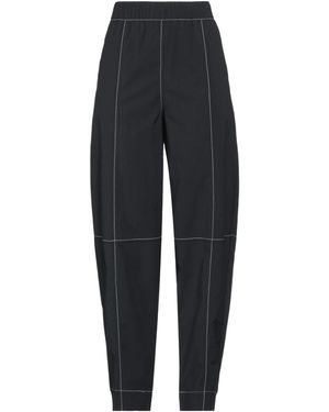 Ganni Plain Colour Casual Trousers - Blue
