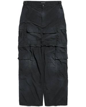 Balenciaga Maxi Cargo Trousers - Black