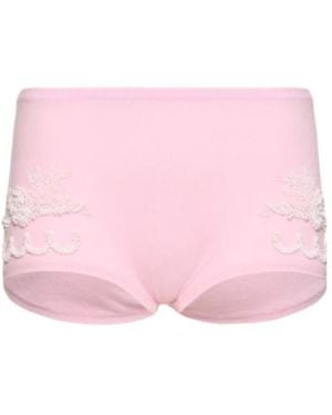 Versace Embroidery Shorts - Pink