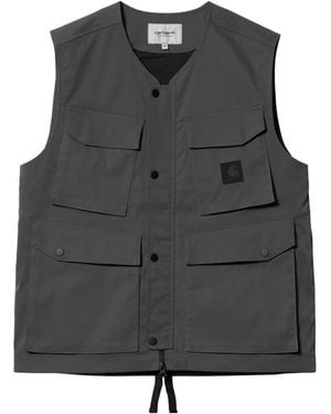 Carhartt Balto Logo-Patch Waterproof Gilet - Grey