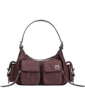 Pinko Work Pocket Shoulder Bag - Brown