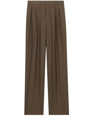 Saint Laurent Button-Fastening Trousers - Brown