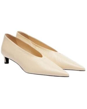 Jil Sander Leather Court Shoes - White