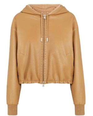 Fendi Zip-Up Hooded Jacket - Natural