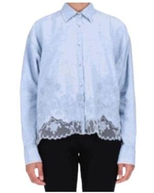 Ermanno Scervino Lace Detailed Shirt - Blue