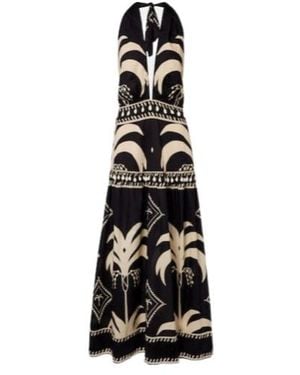 Johanna Ortiz Printed Cotton Maxi Dress - Black