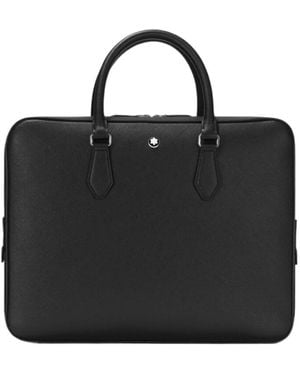 Montblanc Logo Logo Briefcase - Black