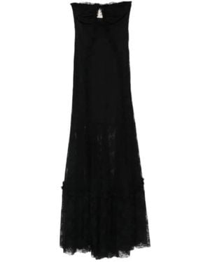 Aniye By Era Ruffled Lace Maxi Dress - Black