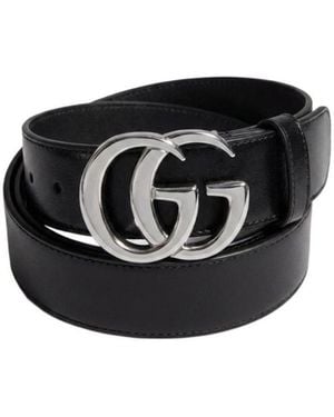 Gucci Cut Gg Marmont Belt - White