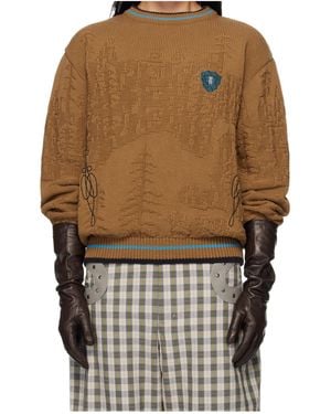 Kiko Kostadinov Fitz Knit Jumper - Brown