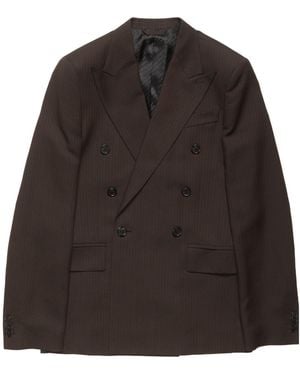 Acne Studios Double-Breasted Suit Jacket - Brown