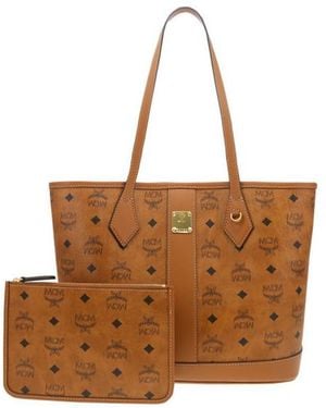 MCM Liz Vi Shopper Small Bag - Brown
