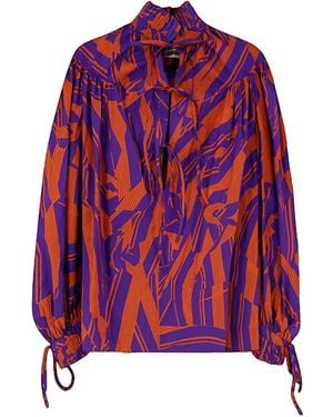 Dries Van Noten Ruffled Cotton Shirt - Red