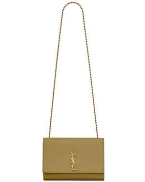Saint Laurent Kate Medium Chain Bag - White
