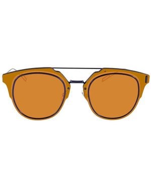 Dior Eyewear Logo Sunglasses - Brown