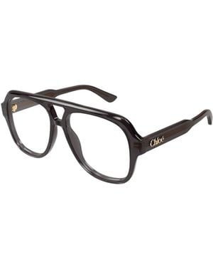 Chloé Chloé Eyewear Navigator Frame Glasses - White
