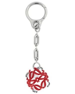Loewe Scarabee Anagram Bag Charm - White