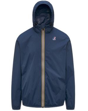 K-Way Le Vrai 4.0 Claude Zip Hooded Jacket - Blue