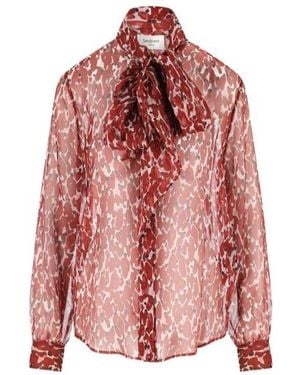Saint Laurent Long-Sleeved Shirt - Pink