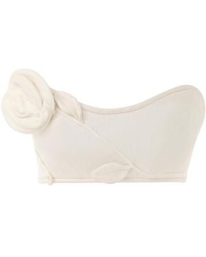 Zimmermann Matchmaker Rose Cropped Bra - White