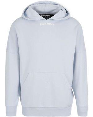 Palm Angels Classic Logo Oversized Hoodie - Blue