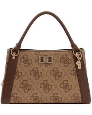 Guess Zippered Shoulder Bag - Brown