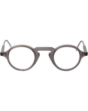 Thom Browne Round-Frame Optical Glasses - White