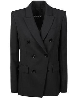 Patrizia Pepe Double-Breasted Blazer - Black