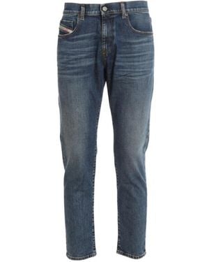 DIESEL Straight Leg Denim Jeans - Blue