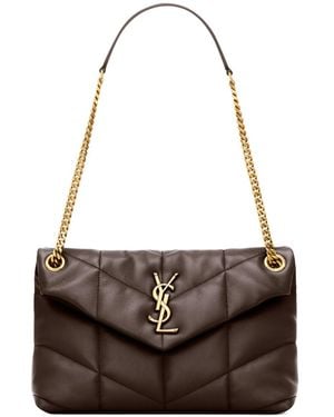 Saint Laurent Puffer Small - Brown