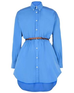 Miu Miu Midi Shirt Dress - Blue