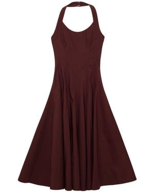 Jonathan Simkhai Melissa Halterneck Midi Dress - Red