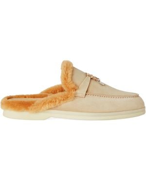 Loro Piana Logo Pendant Muller Shoes - Multicolor