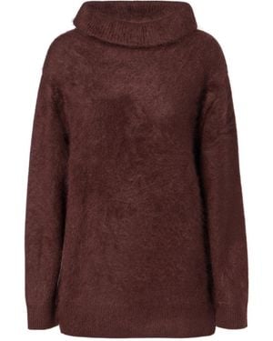 Dorothee Schumacher Fluffy Statement Wool And Cashmere-Blend Sweater - Brown