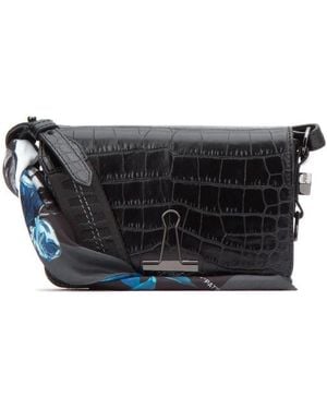 Off-White c/o Virgil Abloh Crocodile Clip Satchel - Black