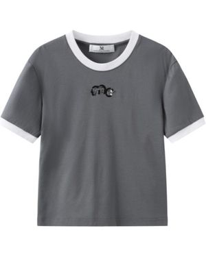 Marissa Chiara Short-Sleeved T-Shirt - Gray