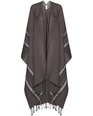 Brunello Cucinelli Fringed Scarf - Gray
