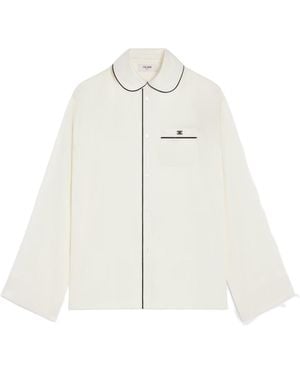 Celine Pyjama Shirt - White