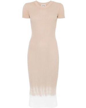 STAUD Colleen Midi Dress - Natural