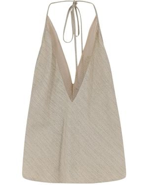 Alysi Malfilè Lace Top - Natural