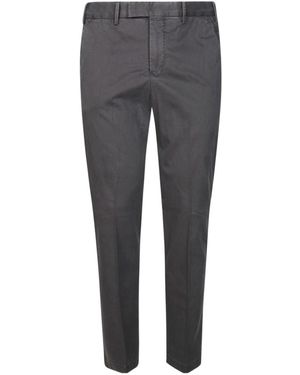 PT01 Pt Torino Logo Patch Tapered Trousers - Grey